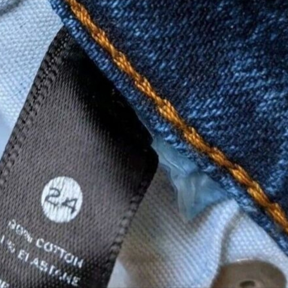 Aqua Bloomingdales Denim The Stella Skinny Jean Womens Size 24 (00) Dakota New - Picture 8 of 8
